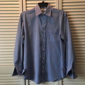 Joseph Abboud Men’s blue woven shirt 15½ 34/35.